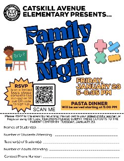 family math night flyer